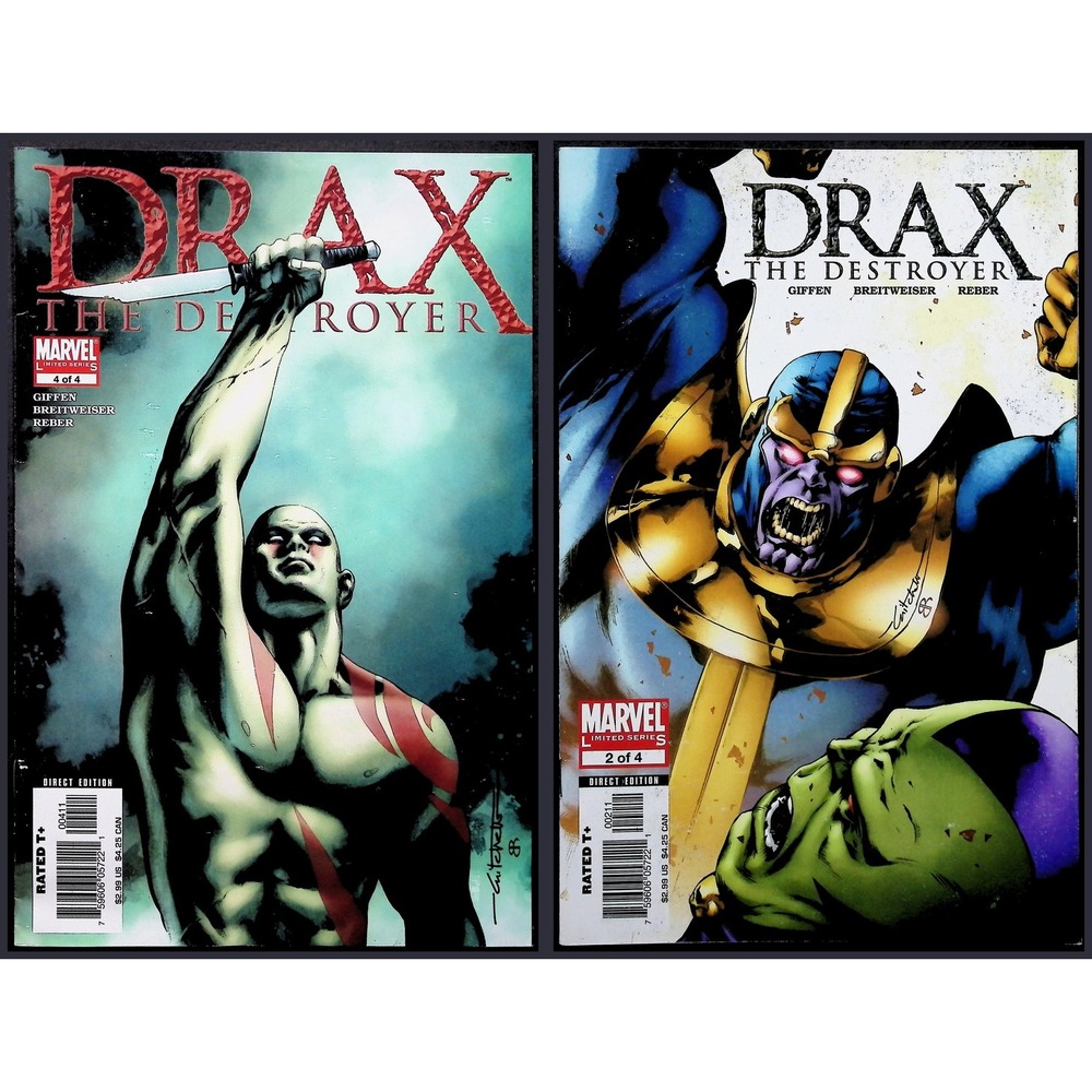 Drax the Destroyer #2 #4 1st Cammi Key Thanos Appearance 2x Comic‎ Lot VF